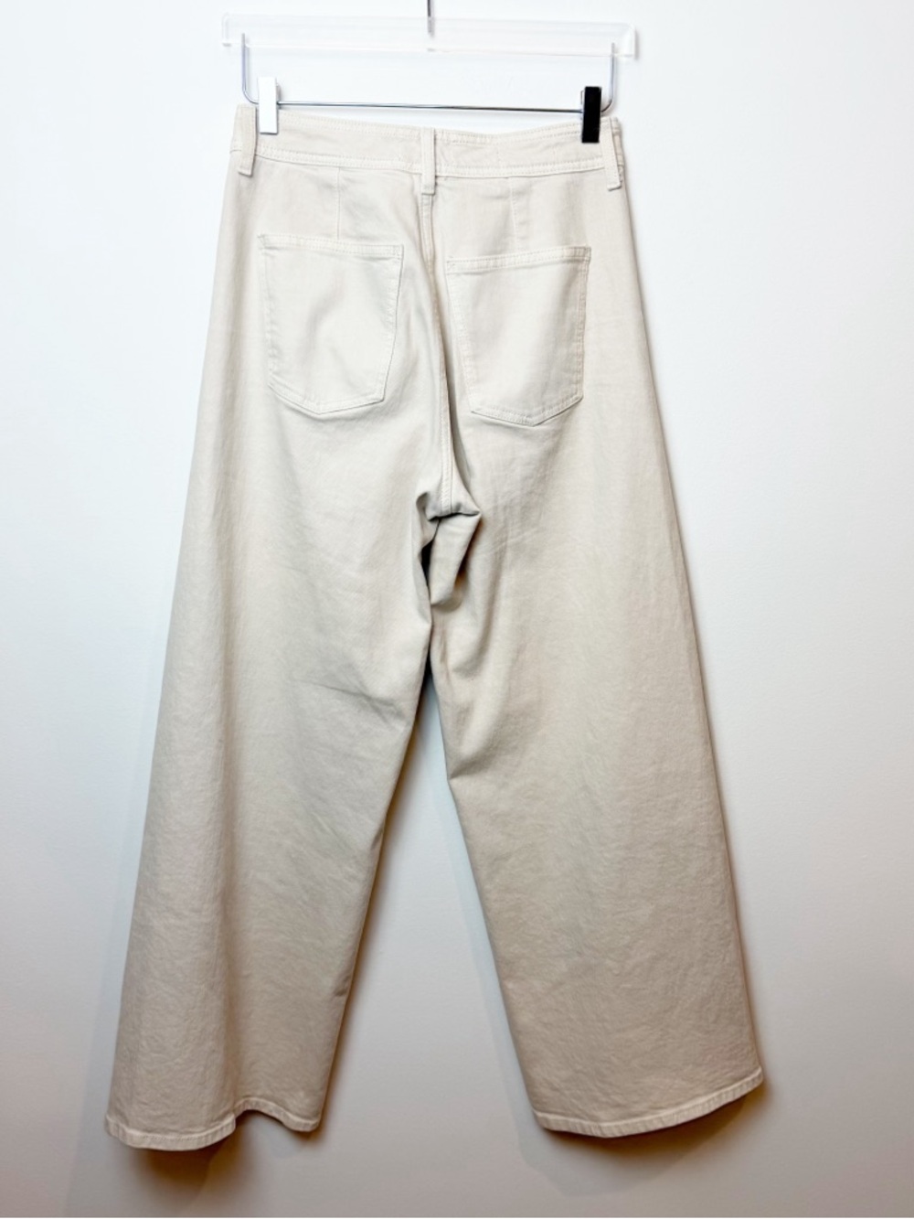 Universal Thread | Wide Leg Ankle Jeans Trousers in Cream - Picture 5 of 7